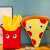 Toy Creative Cartoon Simulation French Fries Pizza Pillow Plush Toy Doll Photography Props Sofa Cushion