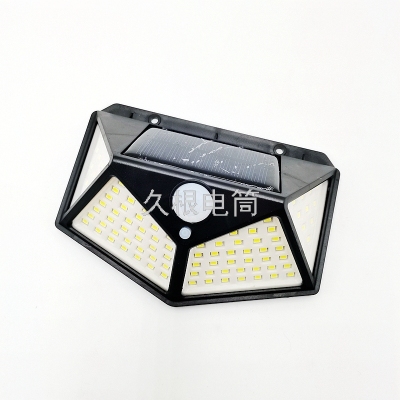 Jiugen Flashlight CL-166 Solar Wall Lamp Five-Side Luminous Led Infrared Sensor Lamp Outdoor Yard Lamp