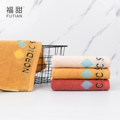 Fu Tian-Autumn and Winter New Nordic Towel Pure Cotton Thickened Face Towel Soft Absorbent Face Towel