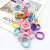 Boxed Seamless Children's Towel Ring Does Not Hurt Hair Rubber Bands Hair Ring Girls High Elastic Color Hairware