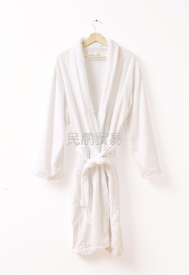 Pure Cotton Absorbent Fabric Heavy Weight High-End Bathrobe