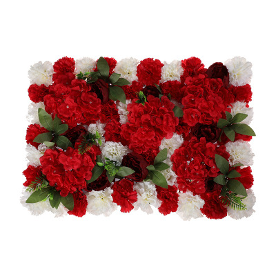 Simulation Plant Flower Wall Wedding Venue Layout Props Fake Flower Decoration Stereo Background Rose Silk Flower Crafts