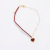 New Korean Short Little Red Heart Simple Graceful Online Influencer Love Necklace Pendant Factory Wholesale