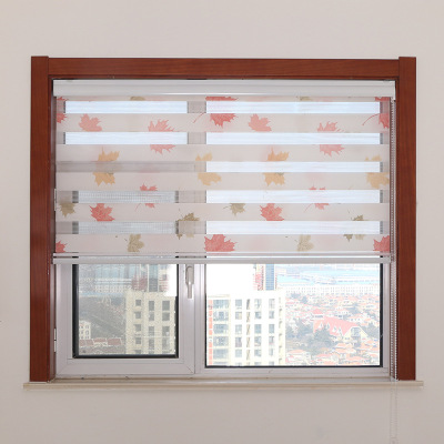 Factory Wholesale Venetian Blind Office Curtain Study and Bedroom Bathroom Double Layer Soft Gauze Curtain Blinds