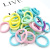 Boxed Seamless Children's Towel Ring Does Not Hurt Hair Rubber Bands Hair Ring Girls High Elastic Color Hairware