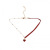 New Korean Short Little Red Heart Simple Graceful Online Influencer Love Necklace Pendant Factory Wholesale