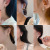 925 Silver Needle Opal Earrings Korean Graceful Geometric Square Jeweled Earrings Internet Celebrity Simple Earrings Female Wholesale