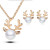 New European and American Hot Sale at AliExpress Rhinestone Pearl Antlers Necklace Ornament Christmas Earings Set Necklace