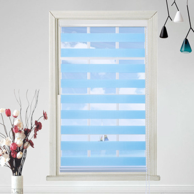 SOURCE Factory Wholesale Korean Simple Double-Layer Roller Shade Office Study Shading Soft Gauze Curtain Blinds