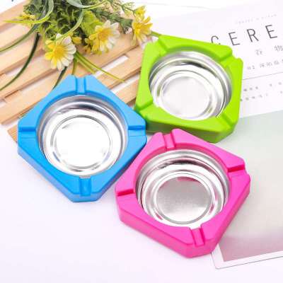 Advertising Promotion Creative Plastic Metal Ashtray