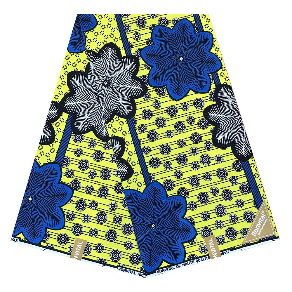 非洲蜡染布高质量印花纯棉蜡布african wax跨境爆款蜡染布批发