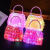 2020 new creative handmade children's luminous toys with chain handbags acrylic night market square selling explosions