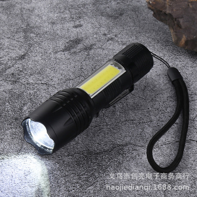 Factory Direct Sales Led Power Torch Mini Outdoor Emergency Maintenance Work Light Zoom Multi-Function Flashlight