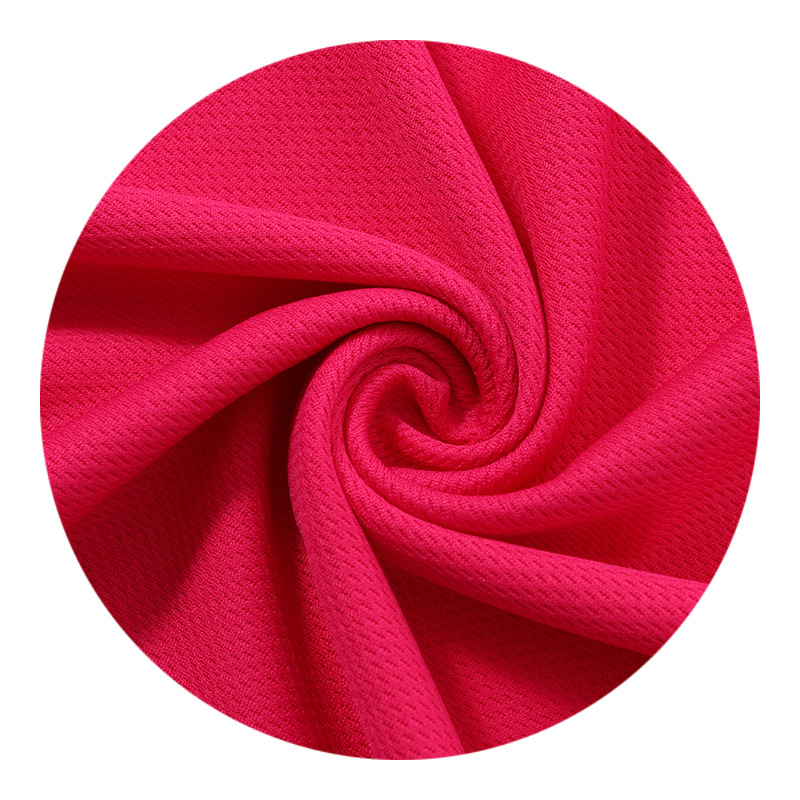 鸟眼布三级鸟眼网眼布校服面料广告衫篮球运动服透气蜂巢吸湿排汗