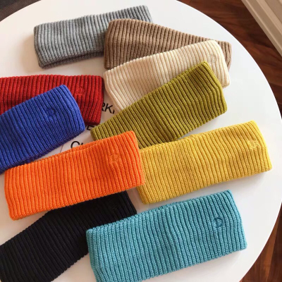 Candy Color Alphabet Knitting Wool Hair Band Salt Sweet Flavor Free to Change Korean Color Headband Hair Accessories for Women