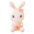 Authentic Cute Little White Rabbit Doll Plush Toy Sleeping Pillow Doll Ragdoll Girls' Gifts Hug Peach Rabbit