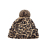 Leopard Print Knitted Woolen Cap Women's Korean-Style Retro Personality All Match Color Matching Autumn and Winter Thickening Curling Ear Protection Fashion Hat