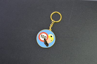 Fashion Exquisite Gold Medal 100 Keychain