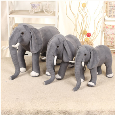 Replica Elephant Plush Toy Doll Photography Props Home Decoration for Children Cute Ragdoll Doll Gift