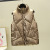 Glossy down Cotton Vest Women's Short Slim Fit Slimming Sleeveless Vest Winter Vest Outer Wear Trendy Stand Collar Waistcoat Thick