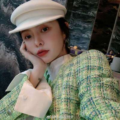 Internet Celebrity Mona Zhang Jianxian Same Style White Pure Wool Peaked Cap Female Chanel Style Fashion Navy Hat Beret Fashion