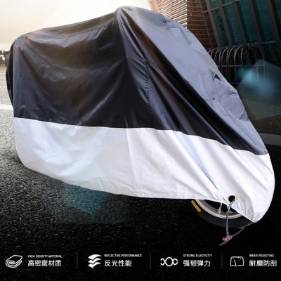 Amazon Hot Polyester Taffeta Motorcycle Cover Motorcylce Jacket Scooter Electric Car Cover Rain/Sun/Dust Proof