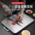 304 Cutting Board Stainless Steel Chopping Board Two Sides Cutting Board Thick Meat Board Fruit Cutting Board Rolling Noodles Bake Board Household Large