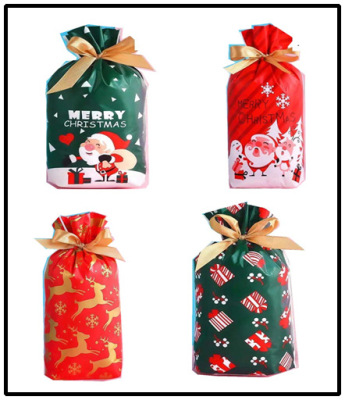 New Christmas Packaging Bag Christmas Drawstring Bag Christmas Style Rabbit Bag Christmas Gift Bag Candy Bag 50 Pcs/Bag