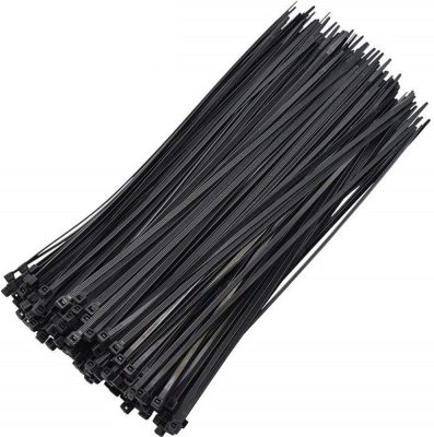 Nylon Cable Tie Releasable Zipper Multi-Purpose Cable Tie 20.35cm Gear Cable Tie Soft Twist Cable Tie Black
