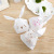 Cute Long Ears Bunny Packing Bag Biscuit Bag Nougat Bag Dessert Candy Packaging 50 Pack