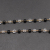 Black Pearl + Crystal Handmade Chain DIY Clothing Jewelry Accessories