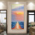 Hand Painted Abstract Oil Painting Entrance Hallway Hanging Painting Sunrise Seascape Mural Hotel Pure Hand Drawing Hallway Vertical Decorative Painting