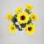Factory Direct Sales Simulation Plastic Flower 7 Fork Sunflower Shooting Props Indoor Decoration DIY Bouquet