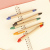Simple Wholesale Custom Kraft Paper Retractable Ballpoint Pen Oily Gift Pen Customizable Advertising Marker Logo