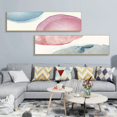 Modern Light Luxury Abstract Decorative Painting Living Room Art Oil Painting and Mural Hotel Room Bedroom Bedside Painting Banner