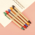 Simple Wholesale Custom Kraft Paper Retractable Ballpoint Pen Oily Gift Pen Customizable Advertising Marker Logo