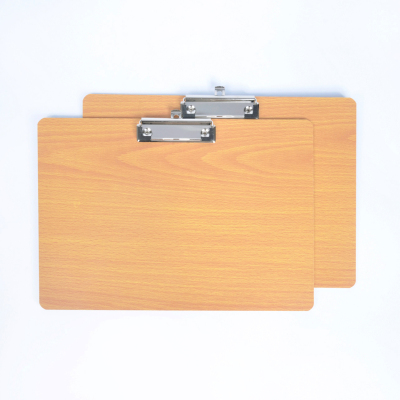 Wholesale FC Cross Writing Pad Wooden Drawing Board ji shi jia High-Density Plate File Folder Power Clip