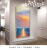 Hand Painted Abstract Oil Painting Entrance Hallway Hanging Painting Sunrise Seascape Mural Hotel Pure Hand Drawing Hallway Vertical Decorative Painting