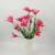 Factory Direct Sales Simulation Plastic Flower 6 Fork 12 Head Mini Lily Outdoor Decoration Shooting Props