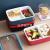 Office Worker Male and Female Students with Lunch Box Separated Plastic Lunch Box Microwave Oven Refrigerator Crisper Large Size Sealed Box