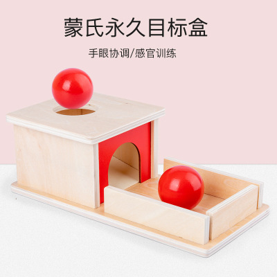 Montessori Infant Early Education Enlightenment AIDS Permanent Target Box Baby Wooden Educational Parent-Child Toys