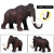 Cross-Border Simulation Wild Animal World Elephant Model Large Mammoth Mammoth Model Children's Toy Ornaments