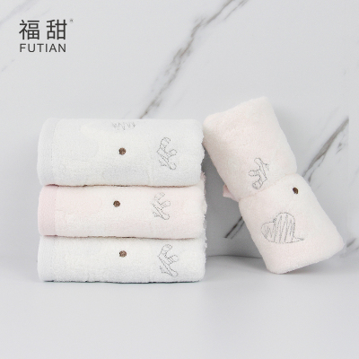 Fu Tian-Dot Baby Elephant Pure Cotton Children Towel Infant Mild Small Tower Cartoon Baby No Lint Facial Towel