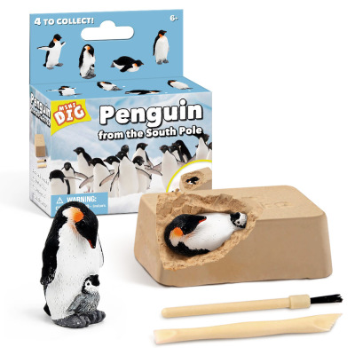 Cross-Border Children's Creative New DIY Mining Penguin Pirate Treasure Gem Children's Puzzle Exploration Mining Toys