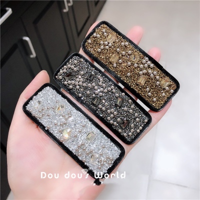 South Korea over Rhinestone Hairpin BB Clip Subnet Red Girly Temperamental Hairpin Side Bang Clip Shiny Crystal Headwear New