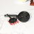 Miniature Candy Toy Metal Flat Frying Pan Toy Model Dollhouse Accessories Ob11 Mini Double Hole Egg Frying Pan D367