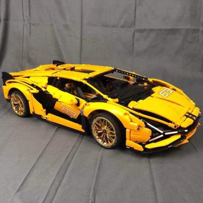 Ace 371008 Super Sports Car Series Lamborghini Sian Educational Sports Car 10011 Toy Building Blocks 42115