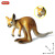 Children's Simulation Animal Model Wild Animal Simulation Solid Static Model Toy Kangaroo Model Set