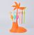 Rb251 Creative Coconut Monkey Fruit Fork Toothpick Bottle Cartoon Fruit Toothpick Monkey Coconut Fruit Fork Toothpick Bottle