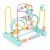 Factory Direct Sales Wooden Computing Bead Children's Early Childhood Educational Toys Macaron Rosary Rack Three-Line Mathematical Bead